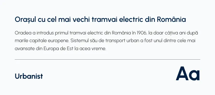 Preview pentru fontul Urbanist