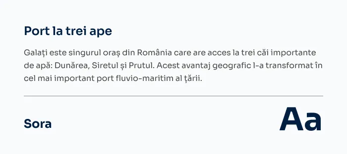 Preview pentru fontul Sora